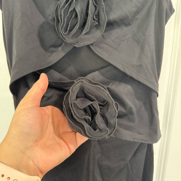 FP Movement Rosette Onesie One-Piece Black Yoga Workout Jumpsuit S - Picture 9 of 15